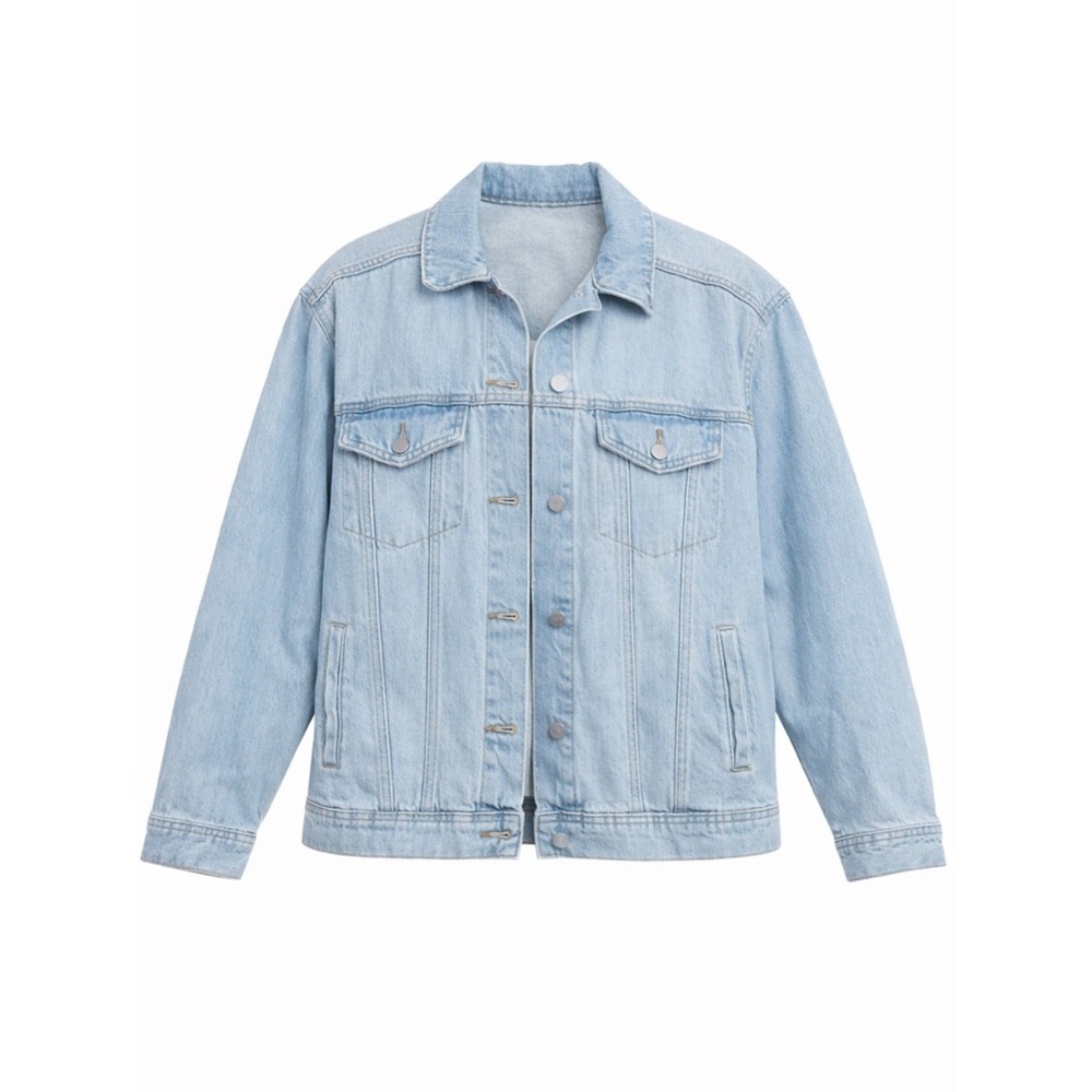 Universal Thread Light Blue Oversized Denim Jacket - Trucker Style - Women's Med